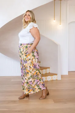 Larsa Linen Blend Pants in Mirage