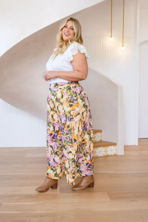 Larsa Linen Blend Pants in Mirage