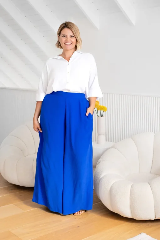 Larsa Pants in Cobalt