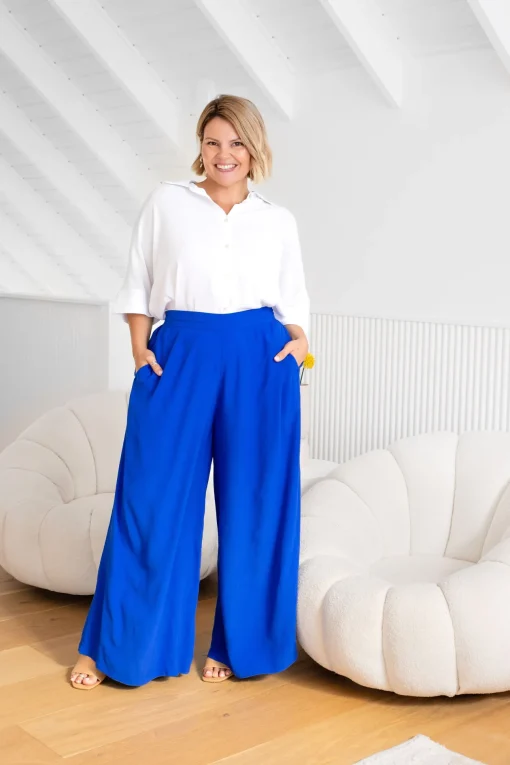 Larsa Pants in Cobalt