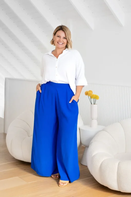 Larsa Pants in Cobalt