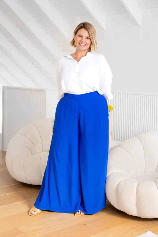 Larsa Pants in Cobalt