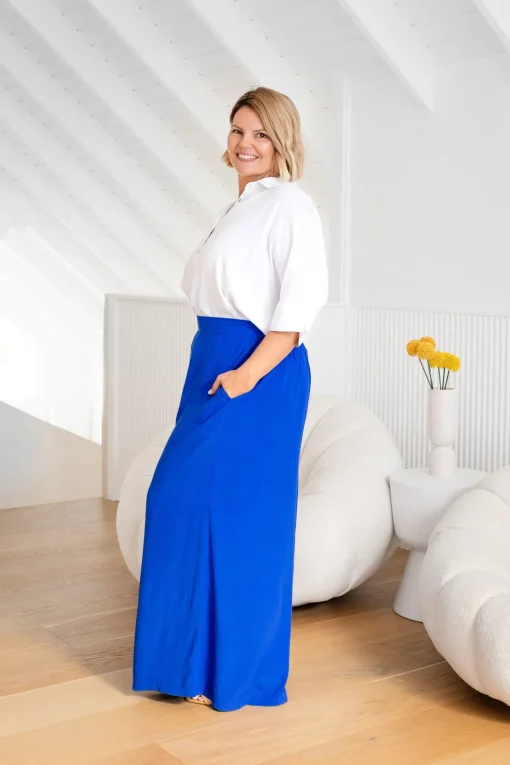 Larsa Pants in Cobalt