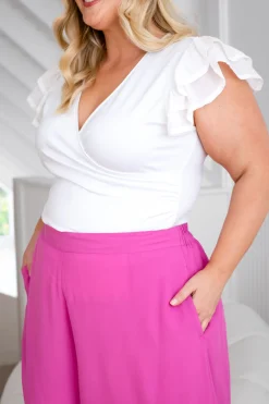Larsa Pants in Fuchsia Pink