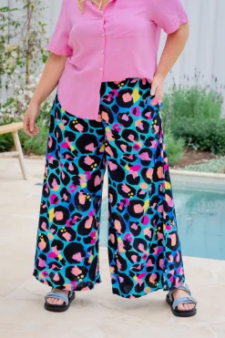 Larsa Pants in Kasey Leopard by Kasey Rainbow