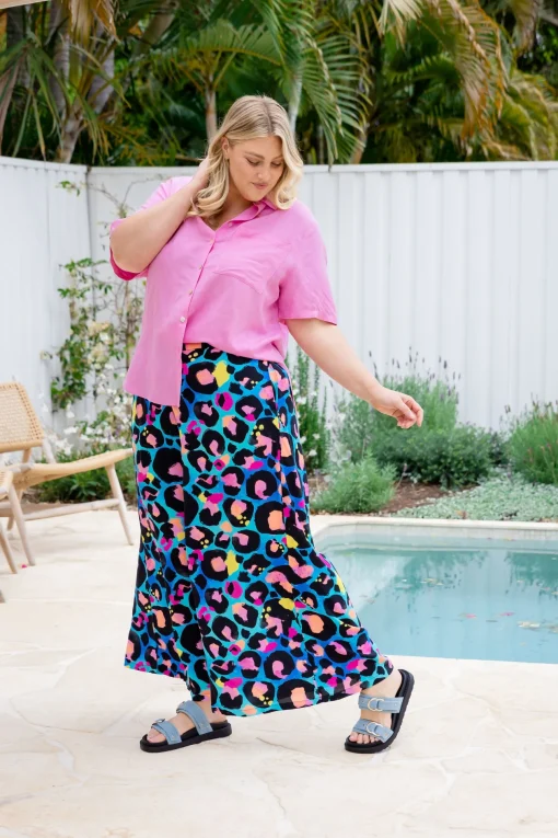 Larsa Pants in Kasey Leopard by Kasey Rainbow
