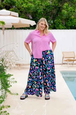 Larsa Pants in Kasey Leopard by Kasey Rainbow