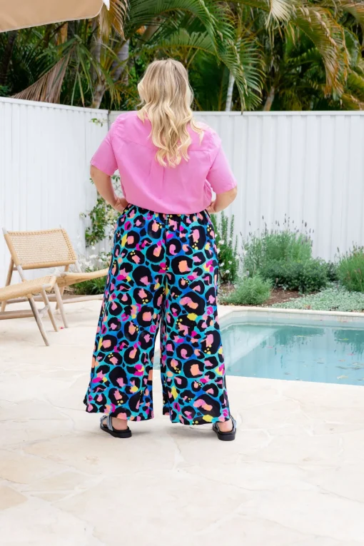 Larsa Pants in Kasey Leopard by Kasey Rainbow