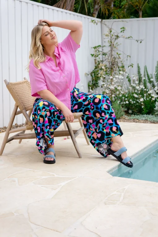 Larsa Pants in Kasey Leopard by Kasey Rainbow