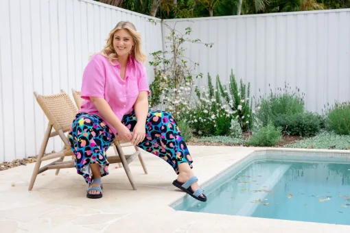 Larsa Pants in Kasey Leopard by Kasey Rainbow
