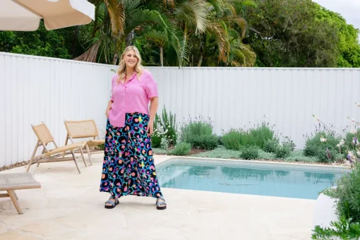 Larsa Pants in Kasey Leopard by Kasey Rainbow