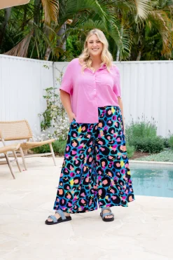 Larsa Pants in Kasey Leopard by Kasey Rainbow