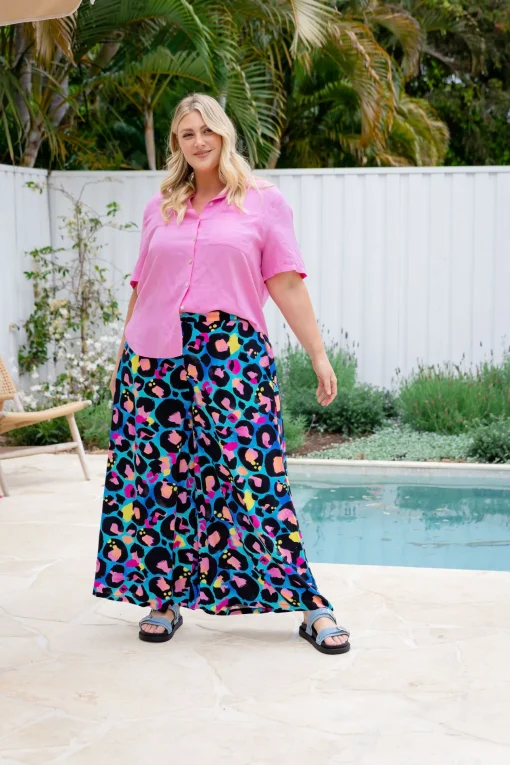 Larsa Pants in Kasey Leopard by Kasey Rainbow