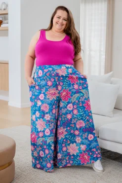 Larsa Pants in Paisley Floral
