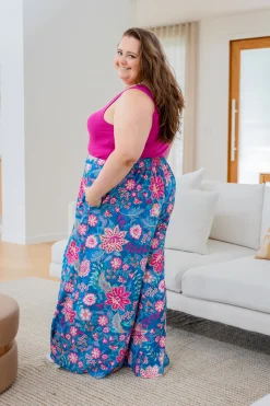 Larsa Pants in Paisley Floral