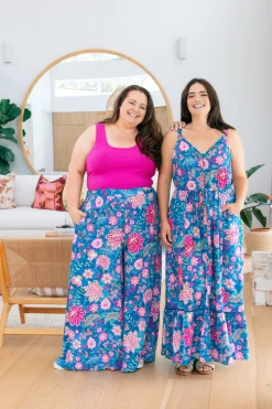Larsa Pants in Paisley Floral