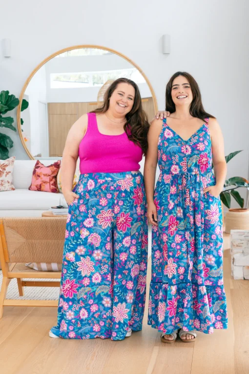 Larsa Pants in Paisley Floral