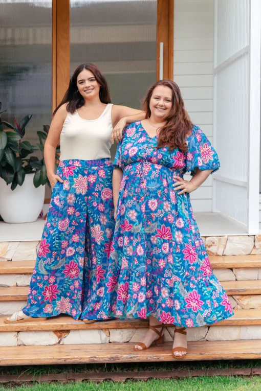 Larsa Pants in Paisley Floral