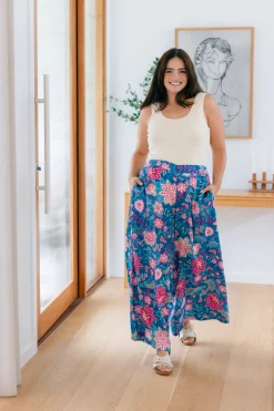 Larsa Pants in Paisley Floral