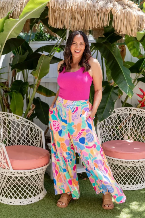 Larsa Pants in Peachy Keen by Kasey Rainbow