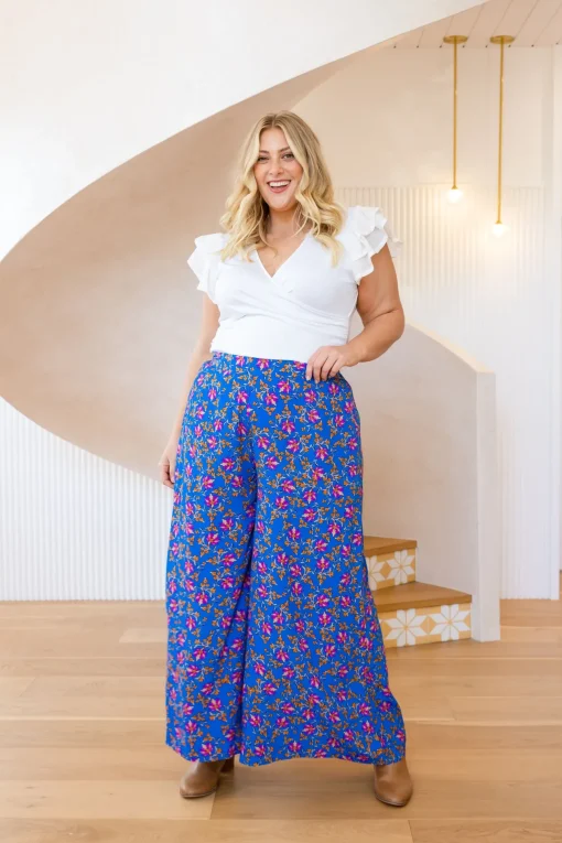 Larsa Pants in Winter Blooms