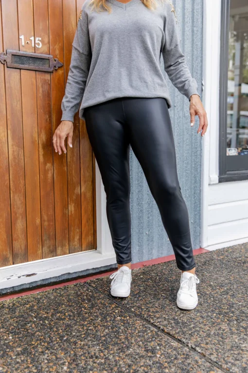 Leigh Wet Look Leggings