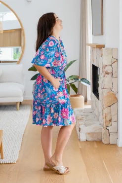 Lisa Dress in Paisley Floral