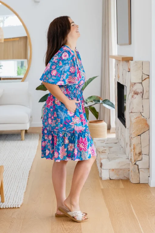 Lisa Dress in Paisley Floral