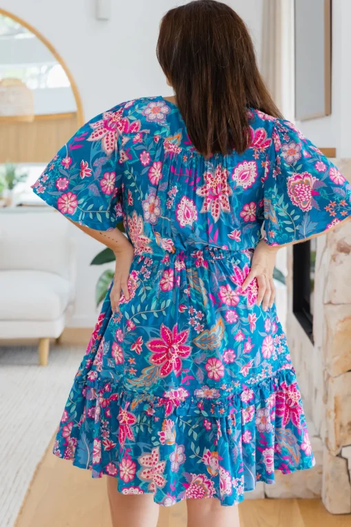 Lisa Dress in Paisley Floral