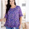 Magnolia Purple Leopard Print Top