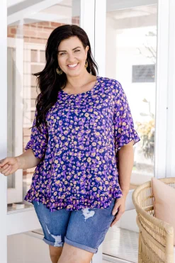 Magnolia Purple Leopard Print Top