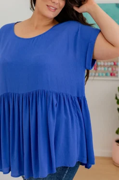 Margot Top in Cobalt