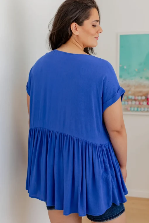 Margot Top in Cobalt