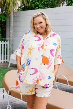 Marlo Bamboo Blend Shirt in Crabby Patty
