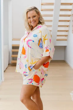 Marlo Bamboo Blend Shirt in Crabby Patty