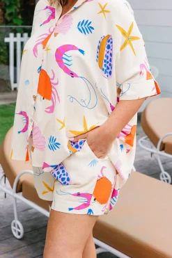 Marlo Bamboo Blend Shirt in Crabby Patty