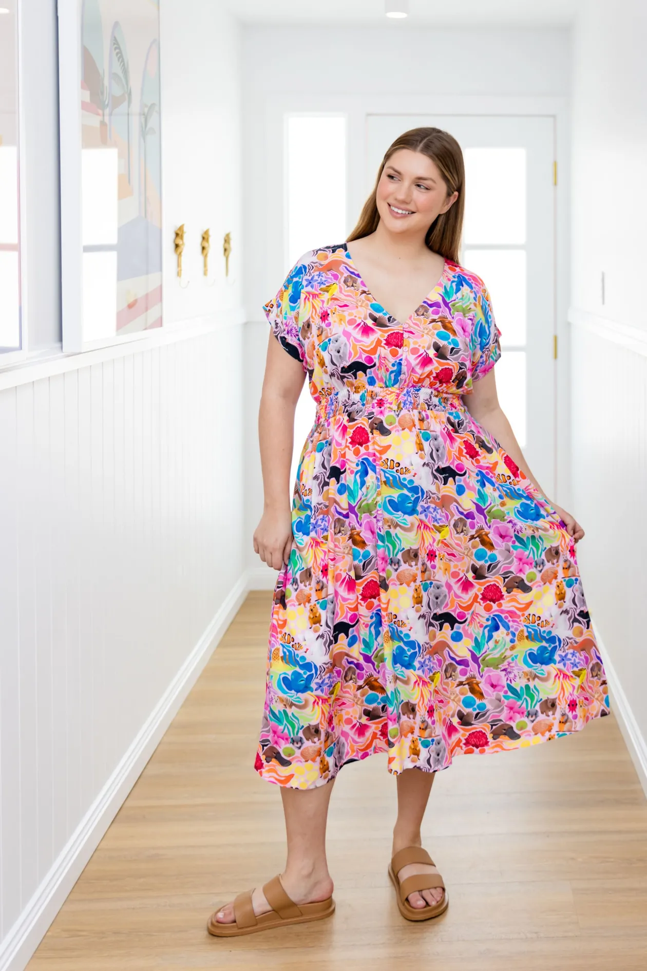 Millie Dress in Aussie Lilac by Kasey Rainbow