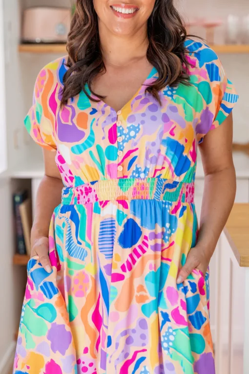 Millie Dress in Peachy Keen by Kasey Rainbow