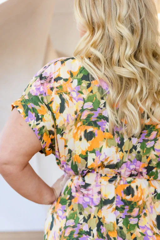 Millie Linen Blend Midi Dress in Mirage