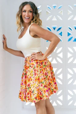 Nicole Skirt in Sunshine Floral