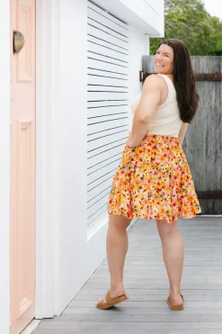 Nicole Skirt in Sunshine Floral