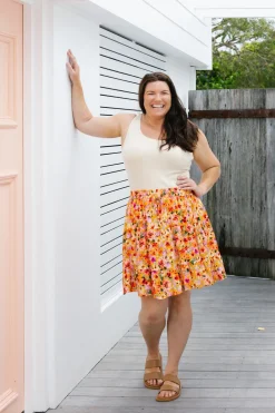 Nicole Skirt in Sunshine Floral