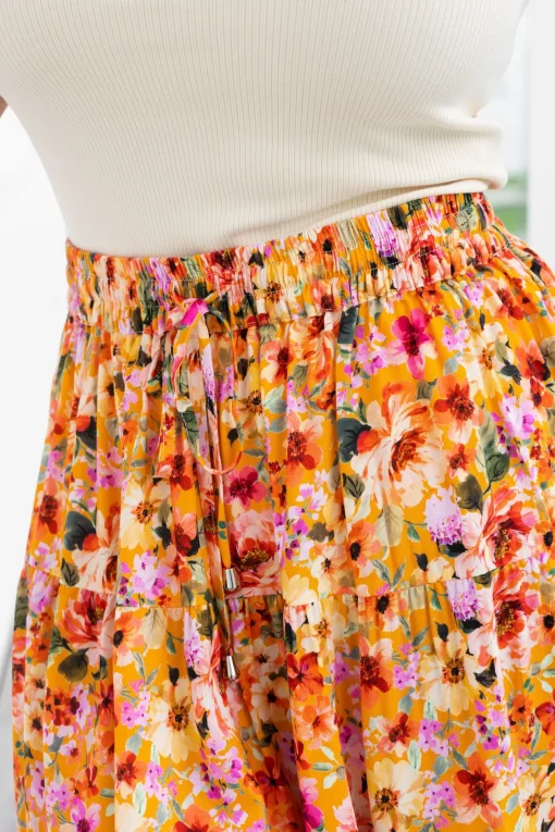 Nicole Skirt in Sunshine Floral