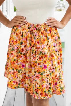 Nicole Skirt in Sunshine Floral