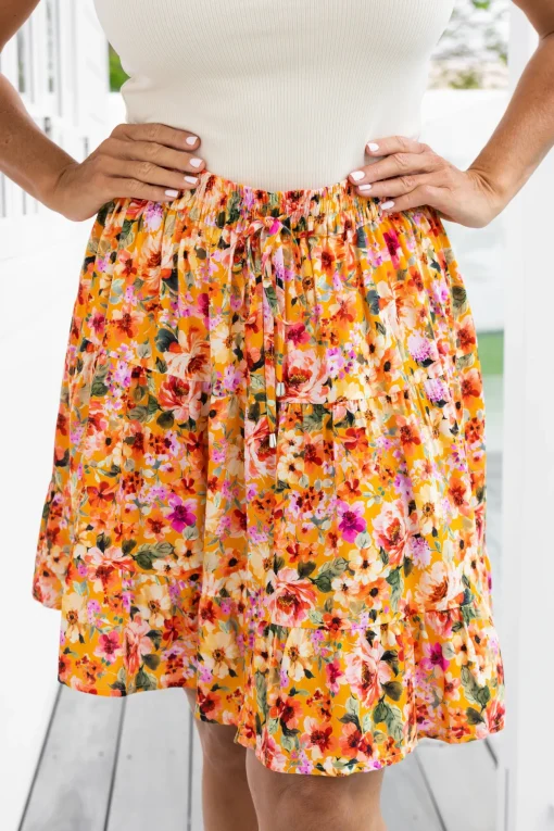 Nicole Skirt in Sunshine Floral