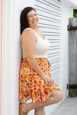 Nicole Skirt in Sunshine Floral