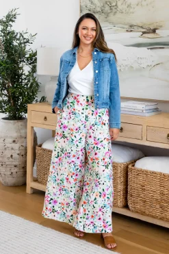 Noah Full Length Pants in Rose Fleur