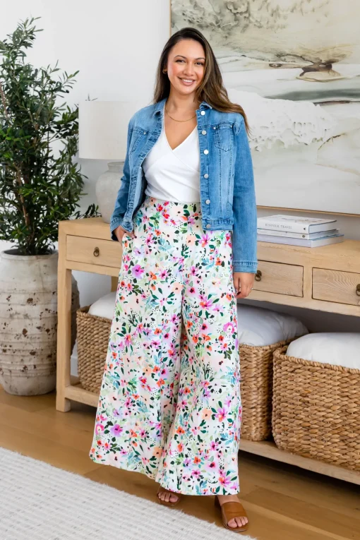 Noah Full Length Pants in Rose Fleur