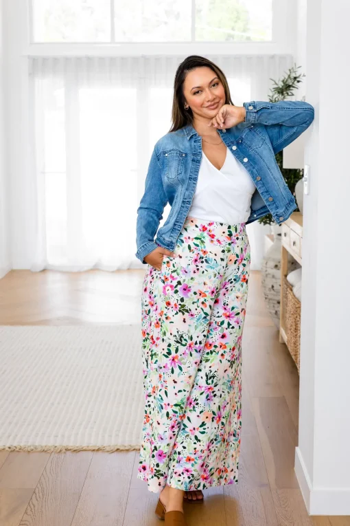 Noah Full Length Pants in Rose Fleur