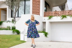 Peak Dress in Kasey Leopard by Kasey Rainbow